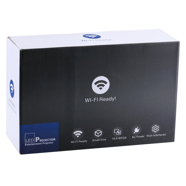 UC68 1200 Lumens HD 800 x 480 Digital LED Projector with Remote Control, Support USB / SD / VGA / HDMI