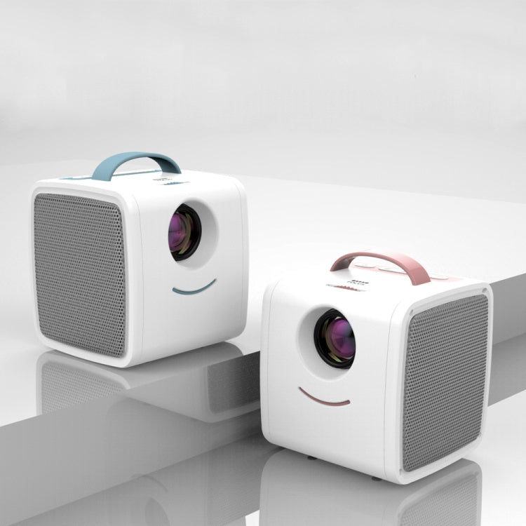 W-S1 10W Children Video Projector 30 Lumens HD 1080P LCD Technology, Support AV / USB / Mini SD Card / HDMI / Audio