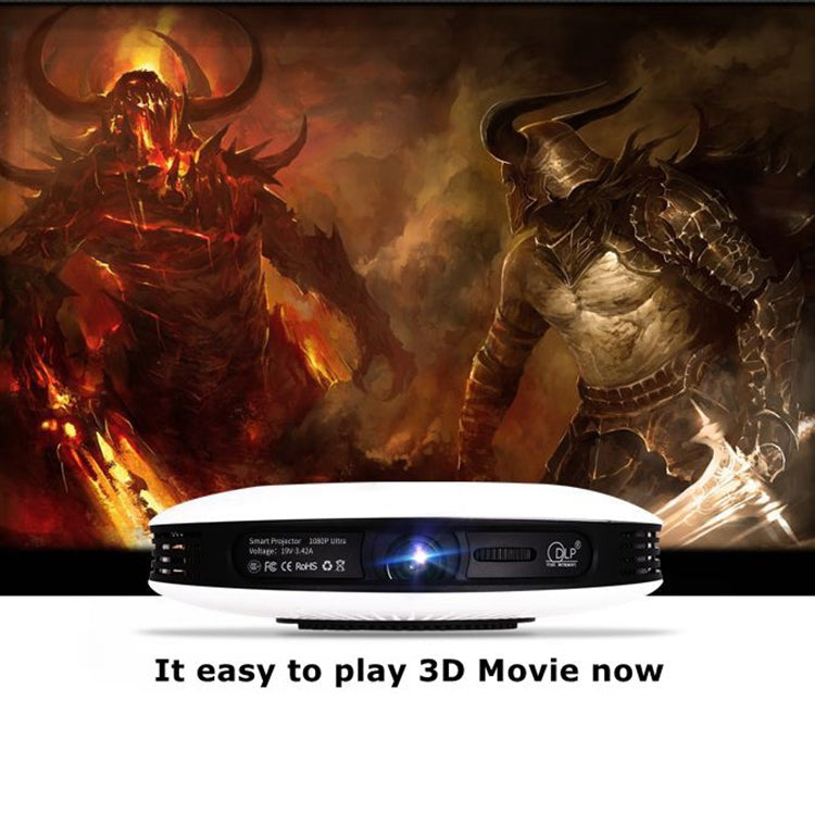 Wejoy DL-S9 220 Lumens 1280x720 720P Android 6.0 HD Bluetooth WiFi Smart Laser 3D Projector, Support HDMI / USB x 2 / TF Card