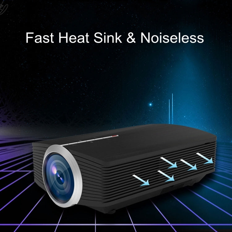 YG510 1200 LUX 800*480 LED Projector HD Home Theater, Support HDMI & VGA & AV & TF & USB