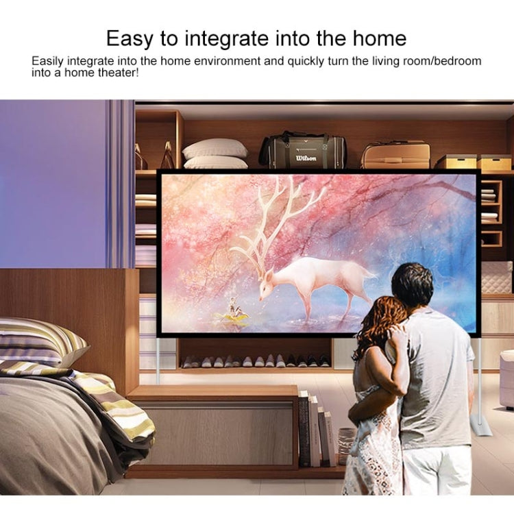 Outdoor Bracket Folding Polyester Projector Film Curtain, Size: 100 inch (16:9)