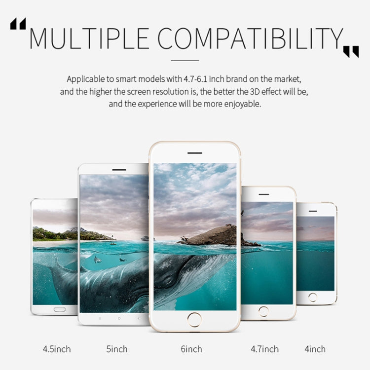 VR SHINECON G06E Virtual Reality 3D Video Glasses Suitable for 4.7 inch - 6.1 inch Smartphone with Headset