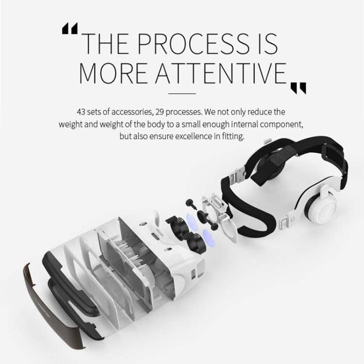 VR SHINECON G06E Virtual Reality 3D Video Glasses Suitable for 4.7 inch - 6.1 inch Smartphone with Headset