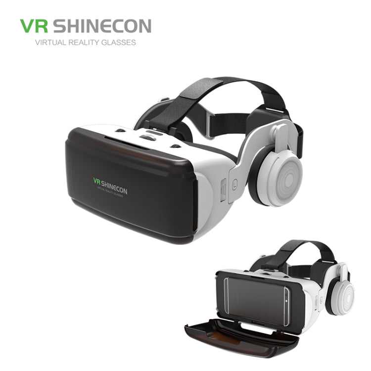 VR SHINECON G06E Virtual Reality 3D Video Glasses Suitable for 4.7 inch - 6.1 inch Smartphone with Headset