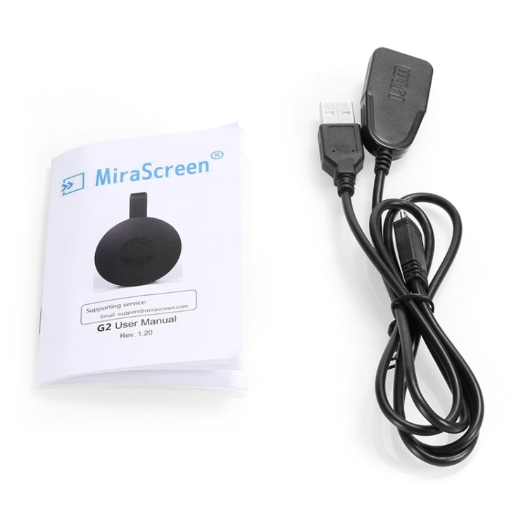 MiraScreen G2 Wireless WiFi Display Dongle Receiver Airplay Miracast DLNA 1080P HD TV Stick for iPhone, Samsung, and other Android Smartphones
