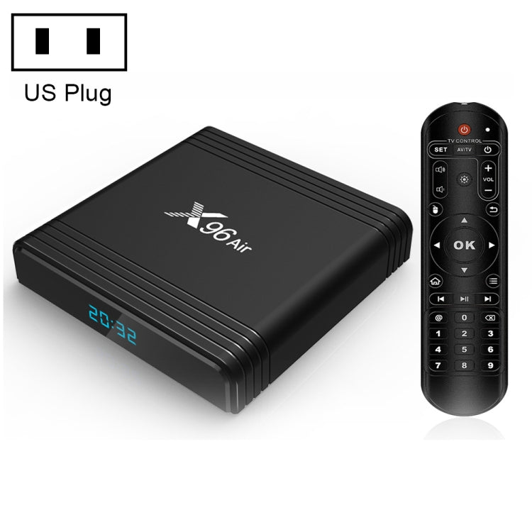 X96 Air 8K Smart TV BOX Android 9.0 Media Player with Remote Control, Quad-core Amlogic S905X3, RAM: 2GB, ROM: 16GB, Dual Band WiFi, AU Plug