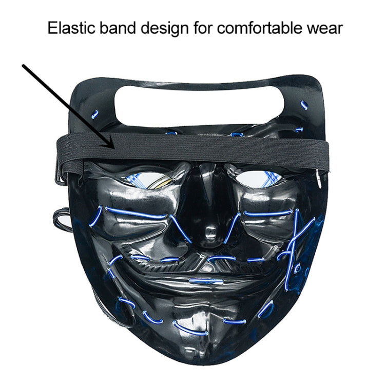 Halloween Festival Party X Face Seam Mouth LED Luminescence Mask