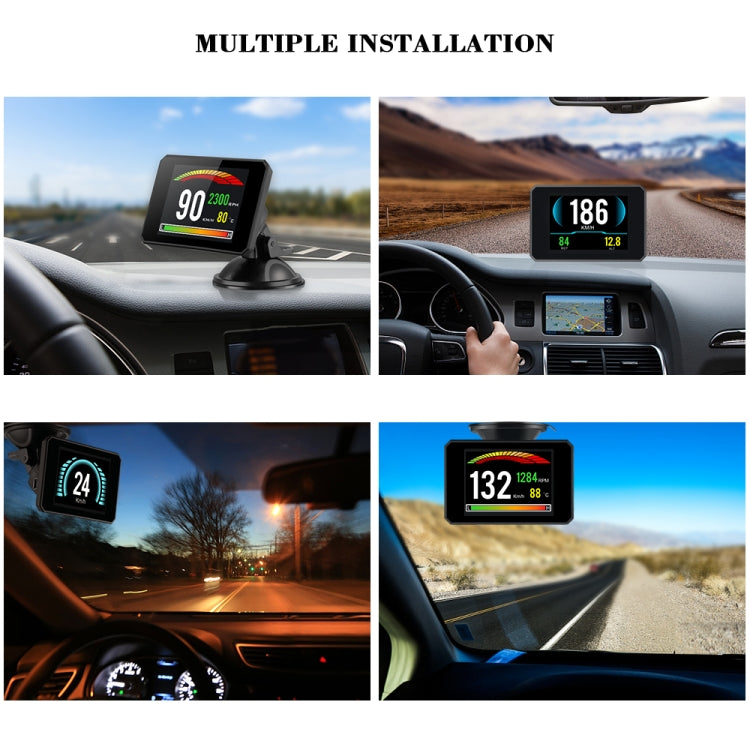P16 Car HUD Head-up Display OBD2 Fault Code Elimination