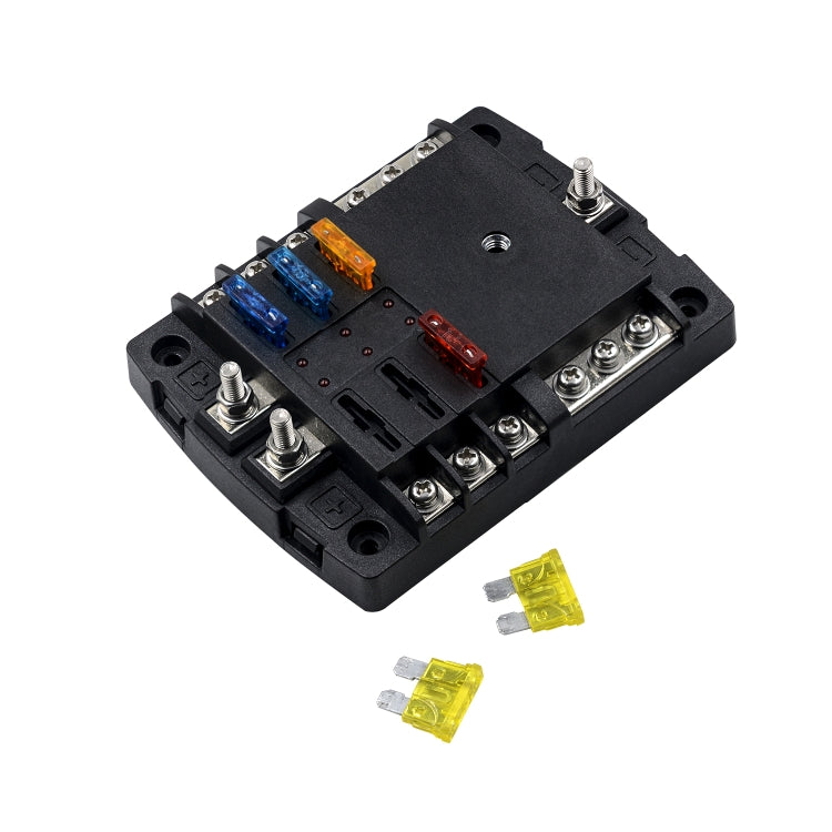 WUPP ZH-1222A1 High Current Independent Positive and Negative 6-way LED Indicator Plug Fuse Box