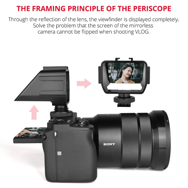 YELANGU A74 Universal Vlog Camera Flip Screen