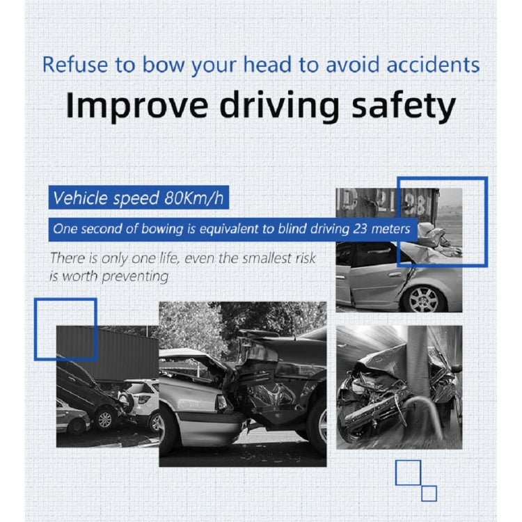 P20 OBD2 + GPS Mode Car Head-up Display HUD Overspeed / Speed / Water Temperature Alarm