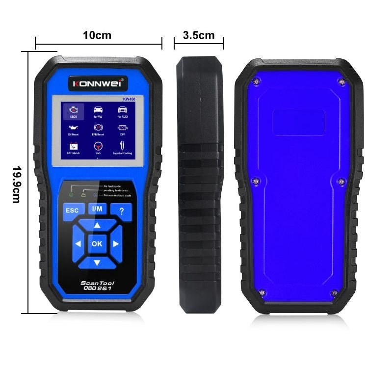 KONNWEI KW450 Car 2.8 inch TFT Color Screen Battery Tester Support 2 Languages / System  XP WIN7 WIN8 WIN10