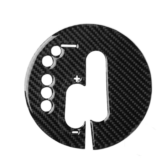 Car Carbon Fiber Manual Transmission Panel Decorative Sticker for Nissan 370Z Z34 2009-, Manual Transmission Left Drive, Manual Transmission Right Drive