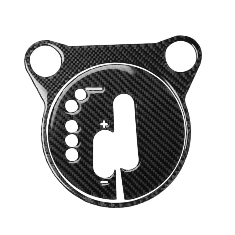 Car Carbon Fiber Gear Shift Panel Decorative Sticker for Nissan 370Z Z34 2009-