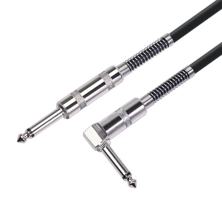 TC048SL 6.35mm Plug Straight to Elbow Electric Guitar Audio Cable