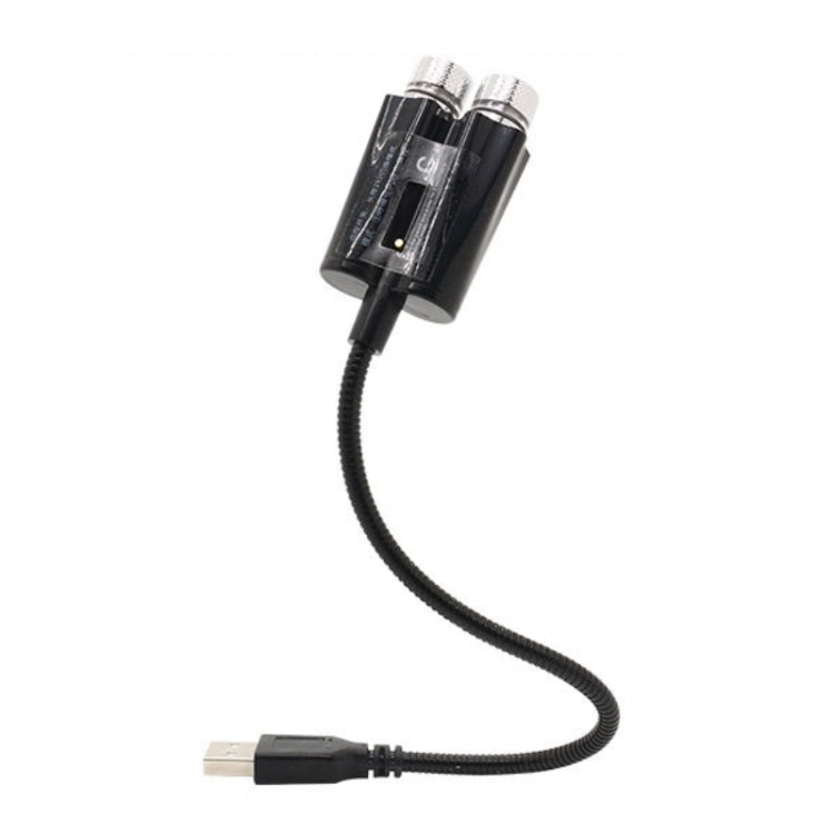 Car Two-color USB Star Dome Light Atmosphere Laser Projection Decorative Light, Constantly Bright Version