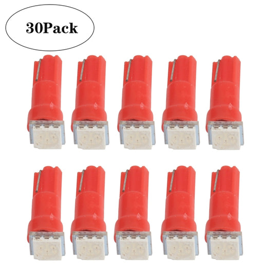 30 PCS T5 Car Modification LED Indicator Light Red Light