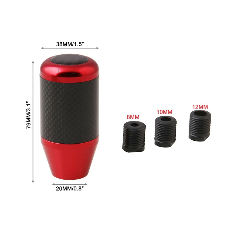 Car Carbon Fiber Manual Gear Lever Shift Knob 5 6 Speeds