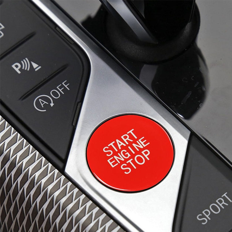 Car Carbon Fiber One-button Start Decorative Sticker for BMW 3 Series / G20 / G05 / G06 / G07 / G14 / G29 / F40 / F44