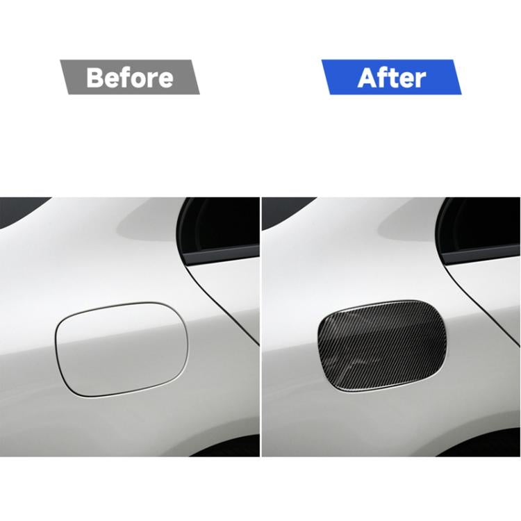 Car Carbon Fiber Fuel Tank Cap Decorative Sticker for Mercedes-Benz C Class W205 2015-2018, Left and Right Drive Universal, Solid Color Fuel Tank Cap, Fuel Tank Cap