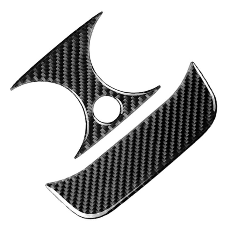 Car Carbon Fiber Rear Air Outlet Set Decorative Sticker for Mercedes-Benz C Class W205 C180 C200 C300 GLC, Left and Right Drive Universal