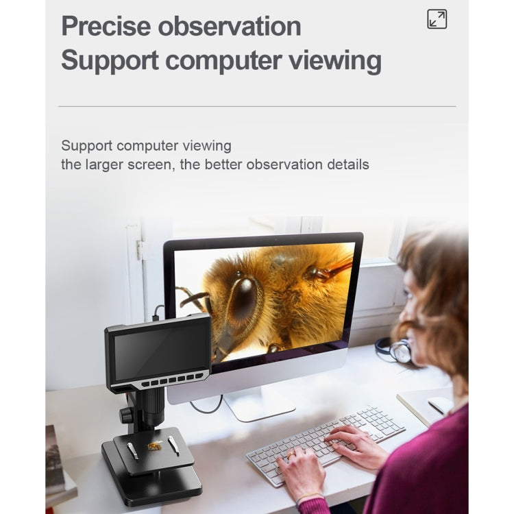 inskam315 7 inch IPS Screen 2000X 12MP HD Digital Microscope