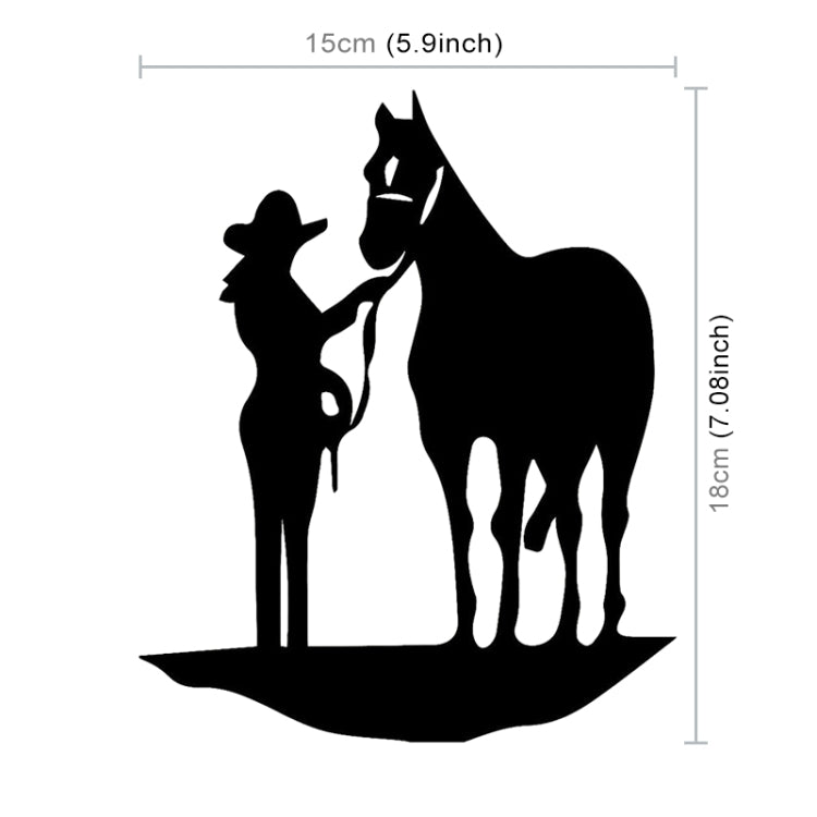 5 PCS Car Waterproof Horse Pattern Sticker