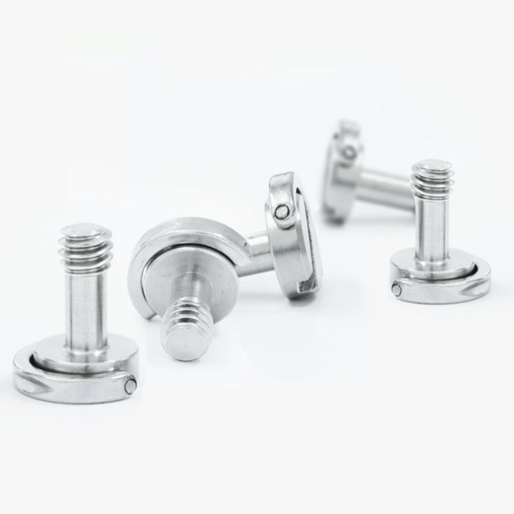 EXIN LS095 2 PCS D Ring Screws Camera Plate Mount 1/4 inch Quick Release Screws