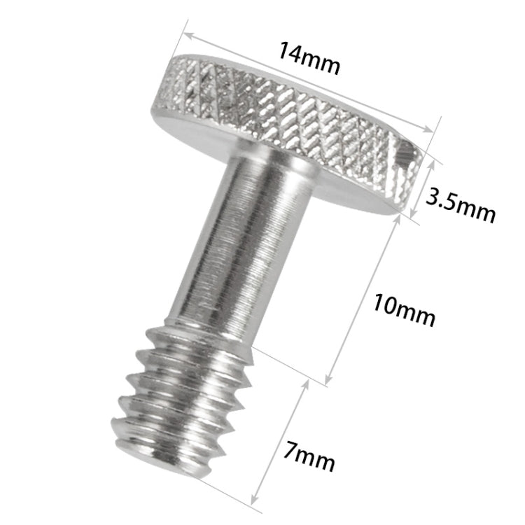 BEXIN LS005 2 PCS 1/4 inch Female Thread Screws DSLR Camera Mount Screws