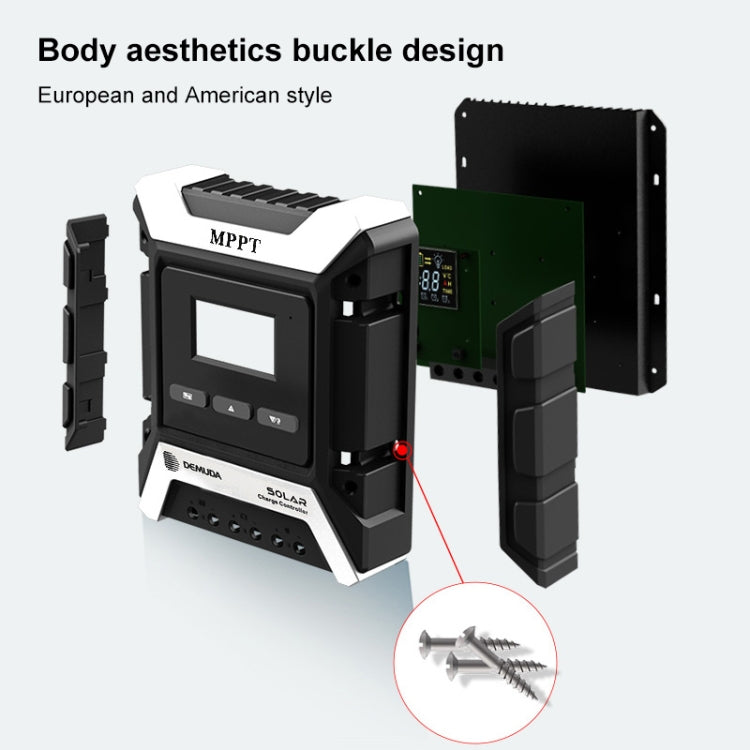 MPPT Solar Controller 12V / 24V / 48V Automatic Identification Charging Controller with Dual USB Output