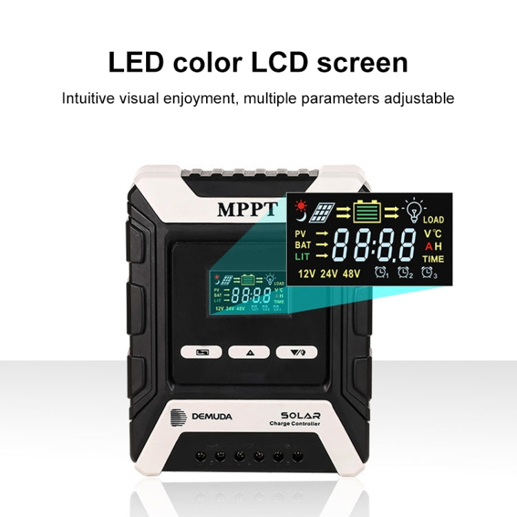 MPPT Solar Controller 12V / 24V / 48V Automatic Identification Charging Controller with Dual USB Output