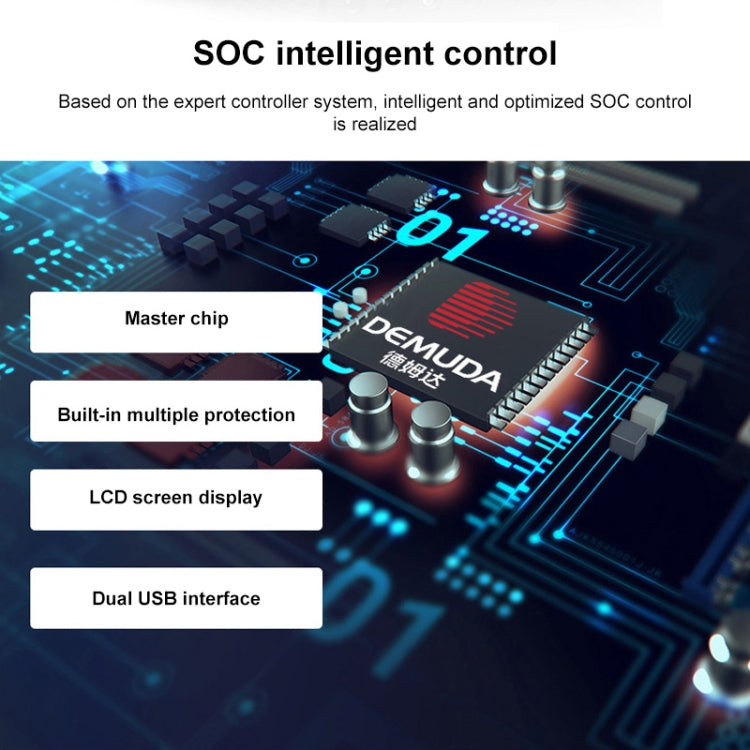 PWM Solar Controller 12V / 24V Lithium Battery Charging Photovoltaic Panel Charging Street Light Controller with Dual USB Output