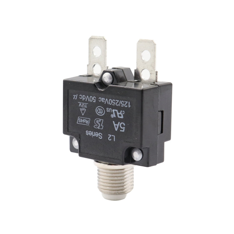 L2 Series 50V Car Overload Protector Manual Reset DC Circuit Breaker with Waterproof Cover