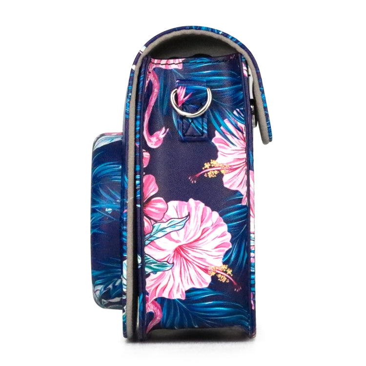 Flamingo Pattern Camera Bag with Shoulder Strap for Fujifilm Instax mini 11