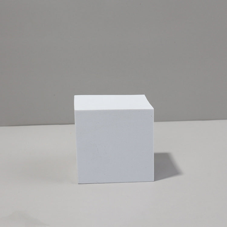 Geometric Cube Solid Color Photography Photo Background Table Shooting Foam Props, 18 x 2cm Hexagon, 2 x Triangles Combo Kits, 7cm Round Ball + 5cm Round Ball, 7 x 7 x 6cm Cuboid