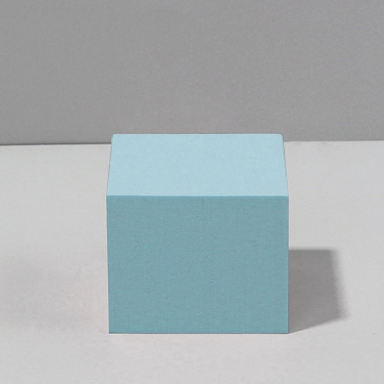 Geometric Cube Solid Color Photography Photo Background Table Shooting Foam Props, 18 x 2cm Hexagon, 2 x Triangles Combo Kits, 7cm Round Ball + 5cm Round Ball, 7 x 7 x 6cm Cuboid