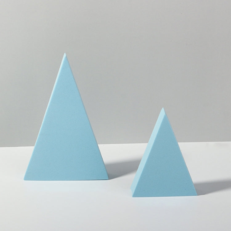 Geometric Cube Solid Color Photography Photo Background Table Shooting Foam Props, 18 x 2cm Hexagon, 2 x Triangles Combo Kits, 7cm Round Ball + 5cm Round Ball, 7 x 7 x 6cm Cuboid