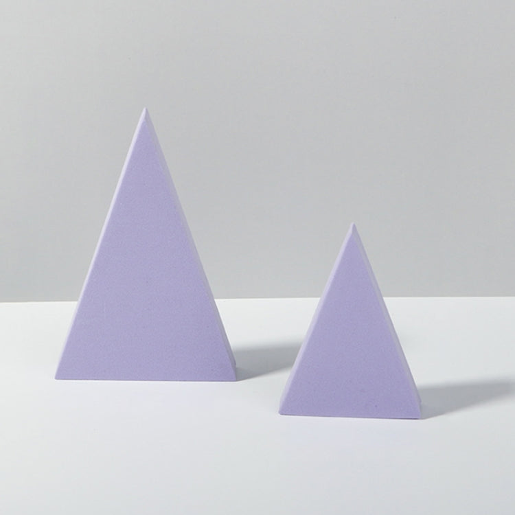Geometric Cube Solid Color Photography Photo Background Table Shooting Foam Props, 18 x 2cm Hexagon, 2 x Triangles Combo Kits, 7cm Round Ball + 5cm Round Ball, 7 x 7 x 6cm Cuboid