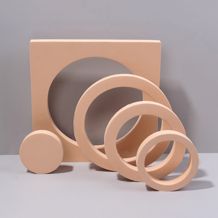 Geometric Cube Solid Color Photography Photo Background Table Shooting Foam Props, Cuboid Doo, 10 x 6cm Cylinder, 7.6 x 6cm Cylinder, Round Combo Kits