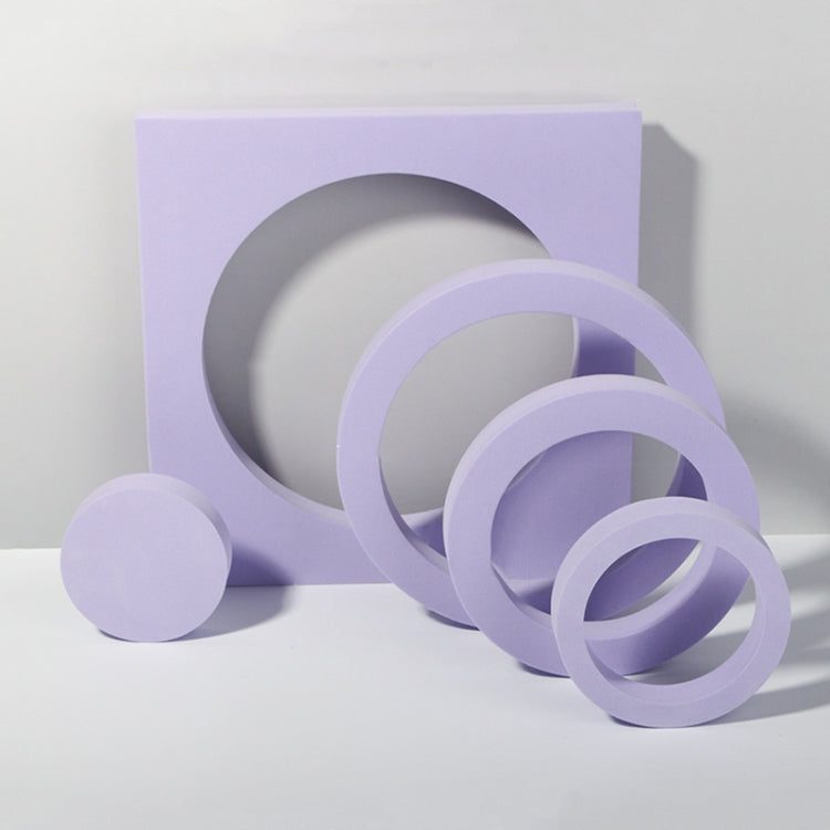 Geometric Cube Solid Color Photography Photo Background Table Shooting Foam Props, Cuboid Doo, 10 x 6cm Cylinder, 7.6 x 6cm Cylinder, Round Combo Kits