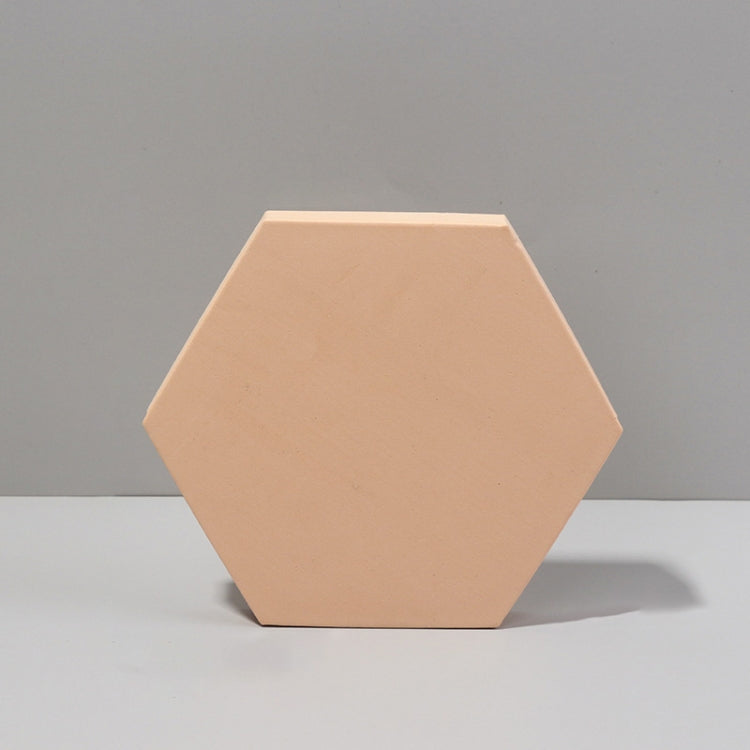 Geometric Cube Solid Color Photography Photo Background Table Shooting Foam Props, 18 x 2cm Hexagon, 2 x Triangles Combo Kits, 7cm Round Ball + 5cm Round Ball, 7 x 7 x 6cm Cuboid