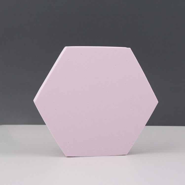 Geometric Cube Solid Color Photography Photo Background Table Shooting Foam Props, 18 x 2cm Hexagon, 2 x Triangles Combo Kits, 7cm Round Ball + 5cm Round Ball, 7 x 7 x 6cm Cuboid