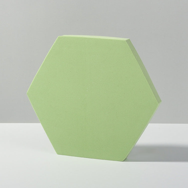 Geometric Cube Solid Color Photography Photo Background Table Shooting Foam Props, 18 x 2cm Hexagon, 2 x Triangles Combo Kits, 7cm Round Ball + 5cm Round Ball, 7 x 7 x 6cm Cuboid