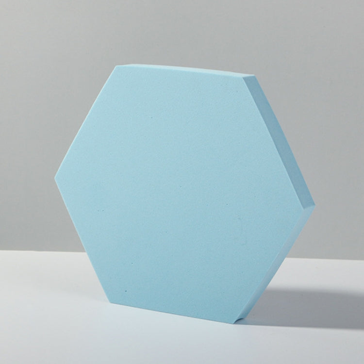 Geometric Cube Solid Color Photography Photo Background Table Shooting Foam Props, 18 x 2cm Hexagon, 2 x Triangles Combo Kits, 7cm Round Ball + 5cm Round Ball, 7 x 7 x 6cm Cuboid