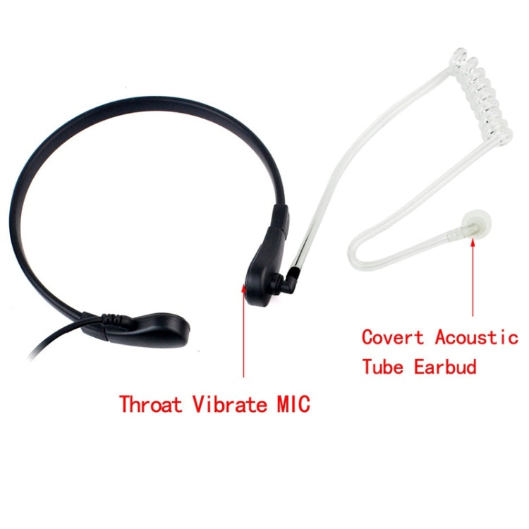 RETEVIS M Throat PTT Covert Acoustic Tube Earphone Speaker Microphone