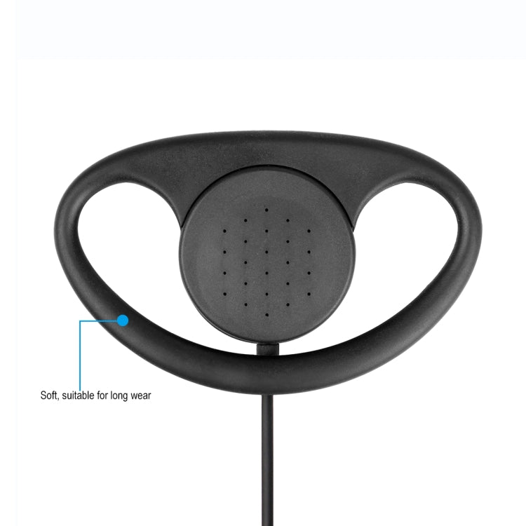 RETEVIS RE-3224 K 2 Pin D-type Earhook Earphone Microphone for H777/RT21/RT22/RT24/RT1/ RT3/RT81