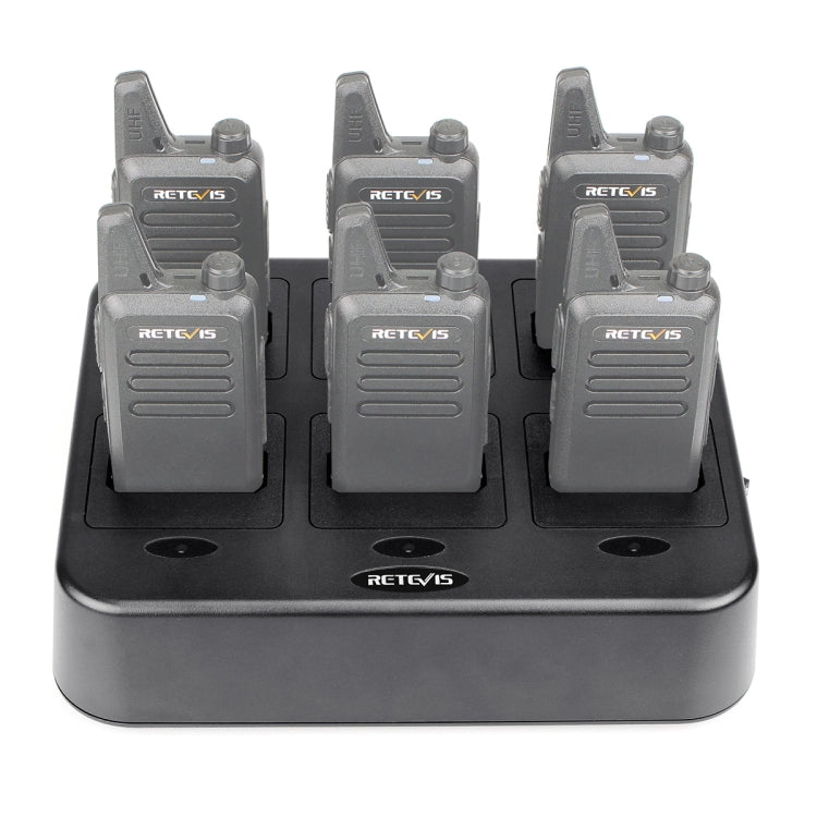 RETEVIS RTC22 Multi-function Six-Way Walkie Talkie Charger for Retevis RT22,