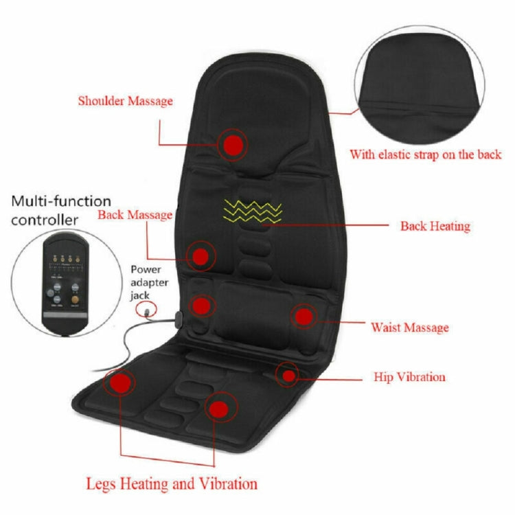 7 Massage Heads 8 Modes Car / Household Multifunctional Whole Body Cervical Massage Seat Cushion
