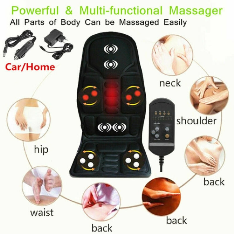 7 Massage Heads 8 Modes Car / Household Multifunctional Whole Body Cervical Massage Seat Cushion