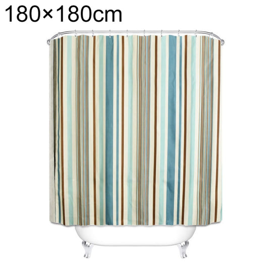 Multicolour Vertical Texture Thick Waterproof Polyester Fabric Shower Curtains